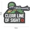 V-STORM PATCH 3D IN PVC CON VELCRO CLEAR LINE OF SIGHT