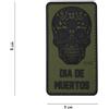 V-STORM PATCH 3D IN PVC CON VELCRO DIA DE MUERTOS VERDE