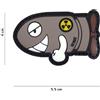 V-STORM PATCH 3D IN PVC CON VELCRO FUNNY TORPEDO GRIGIO
