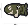 V-STORM PATCH 3D IN PVC CON VELCRO FUNNY TORPEDO VERDE
