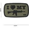 V-STORM PATCH 3D IN PVC CON VELCRO I LOVE MY M4