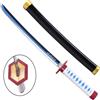 V-STORM MINI KATANA/TANTO DI GIYU TOMIOKA ANIME DEMON SLAYER IN BAMBOO