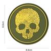 V-STORM PATCH 3D IN PVC CON VELCRO IMPRONTA DIGITALE TESCHIO