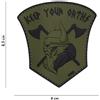 V-STORM PATCH 3D IN PVC CON VELCRO KEEP YOUR OATS VERDE