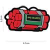 V-STORM PATCH 3D IN PVC CON VELCRO KIND REGARDS ROSSA