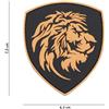 V-STORM PATCH 3D IN PVC CON VELCRO LEONE ARANCIONE