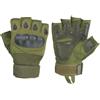 V-STORM GUANTI HALF IN PELLE E TESSUTO CON RINFORZO NOCCHE COLORE VERDE