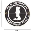 V-STORM PATCH 3D IN PVC CON VELCRO MILF OUTBREAK NERA