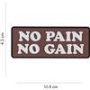 V-STORM PATCH 3D IN PVC CON VELCRO NO PAIN NO GAIN