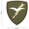 V-STORM PATCH 3D IN PVC CON VELCRO PARACADUTISTI FOLGORE VERDE