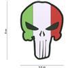 V-STORM PATCH 3D IN PVC CON VELCRO PUNISHER BANDIERA ITALIA