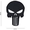 V-STORM PATCH 3D IN PVC CON VELCRO PUNISHER BLACK