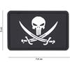 V-STORM PATCH 3D IN PVC CON VELCRO PUNISHER PIRATA NERO