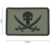 V-STORM PATCH 3D IN PVC CON VELCRO PUNISHER PIRATA VERDE