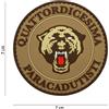 V-STORM PATCH 3D IN PVC CON VELCRO QUATTORDICESIMA PARACADUTISTI