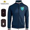 EUMAR FELPA BLU CON ZIP E BORDI TRICOLORI FOLGORE