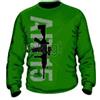 EUMAR FELPA GIROCOLLO AR15 VERDE