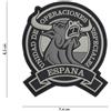 V-STORM PATCH 3D IN PVC CON VELCRO SPAGNA GRIGIA