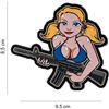 V-STORM PATCH 3D IN PVC CON VELCRO TACTICAL GIRL BLONDE HAIR