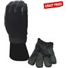 EUMAR GUANTI TATTICI NERI IN ECOPELLE/NEOPRENE