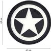V-STORM PATCH 3D IN PVC CON VELCRO USA STAR BIANCA
