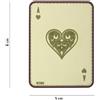 V-STORM PATCH 3D PVC ASSO DI CUORI COYOTE
