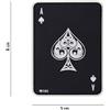 V-STORM PATCH 3D PVC ASSO DI PICCHE NERA