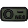 MFH PATCH GRUPPO SANGUIGNO 0 NEGATIVO IN GOMMA CON VELCRO