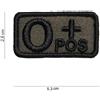 V-STORM PATCH GRUPPO SANGUIGNO 0 POSITIVO IN TESSUTO CON VELCRO