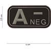 V-STORM PATCH GRUPPO SANGUIGNO A NEGATIVO IN GOMMA CON VELCRO