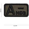 V-STORM PATCH GRUPPO SANGUIGNO A NEGATIVO IN TESSUTO CON VELCRO