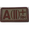 EUMAR PATCH GRUPPO SANGUIGNO A POSITIVO IN GOMMA TAN CON VELCRO