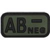 MFH PATCH GRUPPO SANGUIGNO AB NEGATIVO IN GOMMA CON VELCRO