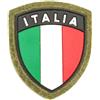 DEFCON 5 SCUDETTO ITALIA PLASTIFICATO VERDE CON VELCRO