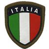 EUMAR SCUDETTO ITALIA PLASTIFICATO VERDE CON VELCRO