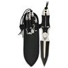 MARTINEZ ALBAINOX SET 3 COLTELLI DA LANCIO SKULL CON FODERO 17CM