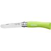 OPINEL INOX 7 JUNIOR VERDE PUNTA TONDA CON BLOCCOLAMA