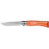 OPINEL NEW INOX 7 ARANCIO CON BLOCCALAMA E LACCIO