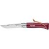 OPINEL NEW INOX 8 CON BLOCCOLAMA E LACCIO GRENAT