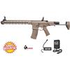ARES M4 RIS 13,5 KEYMOD TAN CON BATTERIA E CARICA BATTERIA