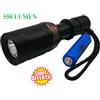 BAILONG TORCIA RICARICABILE FULL METAL 550LUMEN WATERPROOF 50 METRI