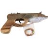 V-STORM PISTOLA IN LEGNO SPARA ELASTICI CON LUPO