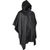 MIL-TEC PONCHO NERO IMPERMEABILE IN PVC