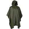 MIL-TEC PONCHO VERDE IMPERMEABILE IN PVC