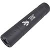 CYMA SILENZIATORE SKULL FROG NERO FULL METAL 155MM SINISTRO