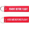 V-STORM PORTACHIAVI RICAMATO REMOVE BEFORE FLIGHT KISS ME BEFORE FLIGHT