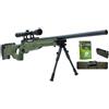 WELL SNIPER 1000 L96 VERDE CON BIPIEDE E OTTICA VS-PACK