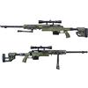 WELL SNIPER SILENT KILLER RIS VERDE CON OTTICA E BIPIEDE