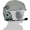 WO-SPORT WOSPORT SET CUFFIE CON MICROFONO VERSIONE ELMETTO VERDE