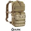 OUTAC ZAINETTO MINI BACKPACK POLY COYOTE TAN CON ATTACCO MOLLE/SPALLA